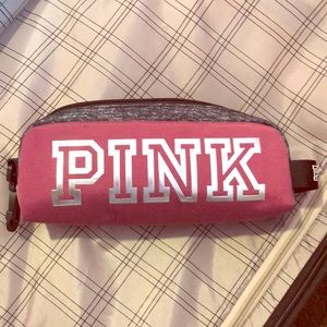 Pink pencil or makeup bag
